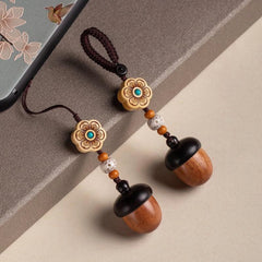 Pine Cone Urn Keychain — pair set shown together