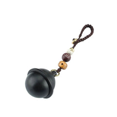 Black planet urn keychain — keepsake for ashe