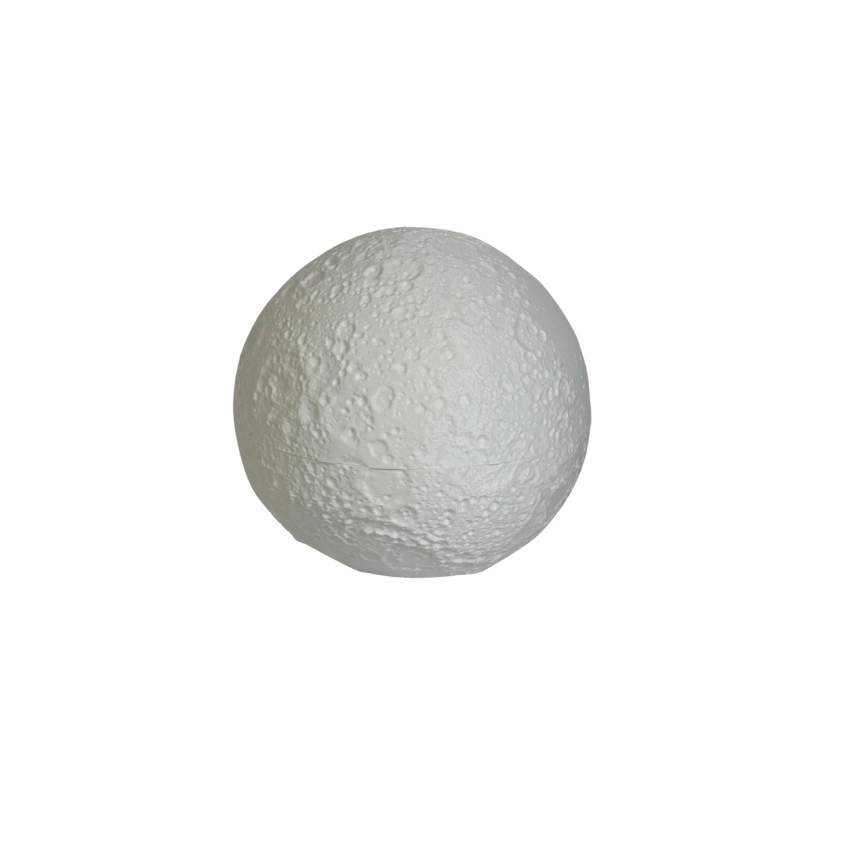 Bio Urn — 3D-printed lunar sphere urn, isolated product photo