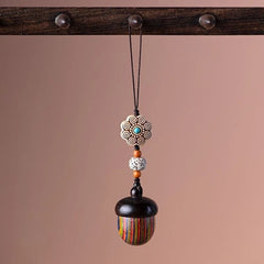 rainbow pinecone keepsake urn keychain